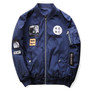 Hip Hop Patch Designs Slim Fit Pilot Bomber Jacket