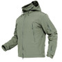 Winter Soft Shell Hunt Jackets Army Removable Hooded Windbreaker