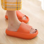 Summer Home Men Slippers Simple Black White Shoes Non-slip Bathroom Slides Flip Flops Couples Indoor Women Platform Slippers