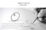 Hot Sale 100% 925 Sterling Silver Lovely Smile Face Dangle Finger Rings for Women Sterling Silver Jewelry Gift SCR147