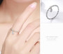 Hot Sale 100% 925 Sterling Silver Lovely Smile Face Dangle Finger Rings for Women Sterling Silver Jewelry Gift SCR147