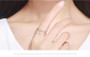 Hot Sale 100% 925 Sterling Silver Lovely Smile Face Dangle Finger Rings for Women Sterling Silver Jewelry Gift SCR147