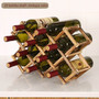 Collapsible Wooden Wine racks bottle cabinet stand Holders wood shelf organizer storage  for retro  display cabinet