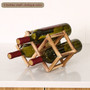 Collapsible Wooden Wine racks bottle cabinet stand Holders wood shelf organizer storage  for retro  display cabinet