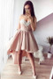Sweetheart Neck A-Line Lace Knee Length Homecoming Dresses M462