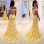 Off Shoulder Sweetheart Mermaid Prom Dress Lace Formal Party Dress P901