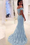 Off Shoulder Sweetheart Mermaid Prom Dress Lace Formal Party Dress P901