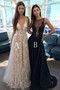 Appliques Prom Dress,A-Line Prom Dress, V-Neck Prom Dress, Long Prom Dress,Tulle Lace Prom Dress