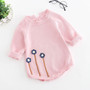 2021 Newborn Baby Girls Boys Knitted Romper Baby Clothes Cotton Woolen Baby Rompers Ruffle Infant Baby Boys Jumpsuit