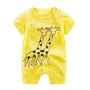 2020 Cheap cotton Baby romper Short Sleeve baby clothing One Piece Summer Unisex Baby Clothes girl and boy jumpsuits Giraffe