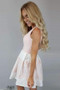 Pink V Neck Sleeveless Homecoming Dresses,A Line Lace Up Short Prom Dress H156