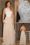 Jewel Neck Sleeveless Prom Dress,A Line/Princess Sheer Back Beading Evening Dress OMP38