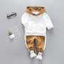 LZH Infant Clothing 2021 Autumn Spring Clothes For Newborn Baby Boys Clothes Set Hoodie+Pants 2pcs Outfit Kids Costume Baby Suit