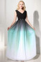 A Line Floor Length V Neck Sleeveless Mid Back Prom Dress,Formal Dress O16