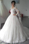 Charming Sweetheart Long Sleeves Wedding Dress Lace Ball Gown Wedding W560