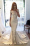 Elegant Off Shoulder Short Sleeves Lace Mermaid Wedding Dress W539
