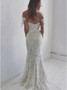 Sweetheart Off Shoulder Lace Wedding Dress Mermaid Bridal Dress W519