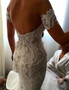 Sweetheart Mermaid Off the Shoulder Appliques Wedding Dress with Beading W483