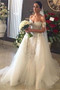 Sweetheart Mermaid Off the Shoulder Appliques Wedding Dress with Beading W483