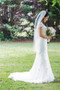 White Sheath Court Train V Neck Capped Sleeve Beading Wedding Gown,Wedding Dress W182