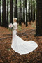 White Sheath Court Train Jewel Neck Long Sleeve Appliques Wedding Gown,Wedding Dress W186