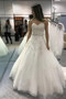 White A Line Chapel Train Sweetheart Sleeveless Beading Wedding Dress,Beach Wedding Dress W237