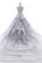 Ball Gown Chapel Train Sweetheart Strapless Sleeveless Applieus Wedding Dress,Wedding Dress W257