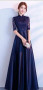 Spring New Long Sleeves Bridesmaid Evening Dress