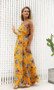 Summer Floral Print Off Shoulder High Waist Beach Maxi Dress