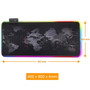 Premium XL Extended LED Mouse Pad - World Map