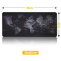 Premium XL Extended LED Mouse Pad - World Map