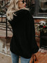 Winter Fleece Long-sleeved Solid Color Hoodie Tops