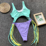 Swimsuit Sexy Openwork Rim Tassel One-Piece Bikini