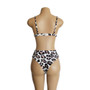 Two Colors Leopard High Waist Ladies Bikini Two-piece