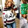 NEW Hot Sale Elegant Women Sweater Tops Coat Christmas Winter Fashion Casual Ladies Girls Warm Soft Brief Sweaters