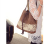 Ladies Canvas Totes Casual Large Portable Shopping Bag  Shoulder Bags