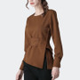 Fashion candy color women's blouse