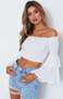 2018 new arrival sexy off-shoulder Petunia cuffs blouse