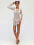 Hot Sale Long-sleeved lace blouse bikini sunscreen dress