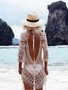 Hot Sale Long-sleeved lace blouse bikini sunscreen dress