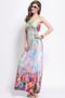 Sexy Printed Sleeveless Bohemia Beach Maxi Dress