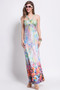 Sexy Printed Sleeveless Bohemia Beach Maxi Dress