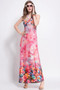 Sexy Printed Sleeveless Bohemia Beach Maxi Dress