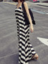 Sexy Stripe Sleeveless Bohemia Beach Maxi Dress