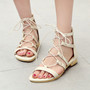 2018 Summer Open Toe Cross Strap Flat Sandals