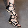 2018 Summer Open Toe Cross Strap Flat Sandals