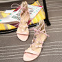 2018 Summer Open Toe Cross Strap Flat Sandals