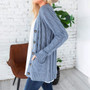 Casual open front cardigan women's blouses