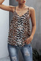 Women's Sexy Leopard Print Cami Dressy Spaghetti Straps Tank Top