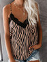 Women Sexy V Neck Lace Trim Camisole Tank Tops